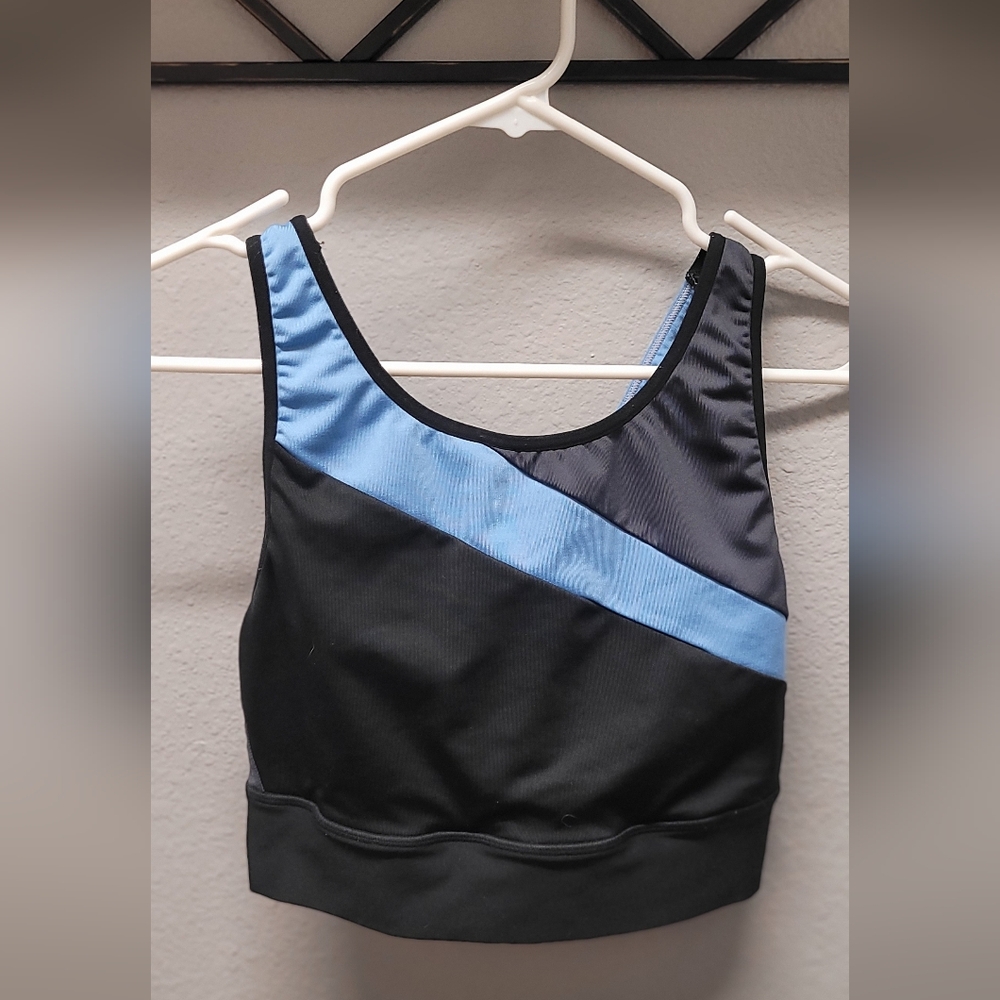 Black and Blue Sports Bra
